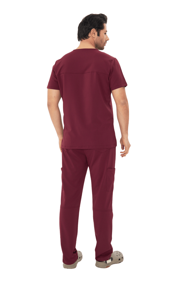 Comfy Master – Rebel Erkek V-Yaka Medikal Üniforma Takım Bordo - UNIFORM MARKET , Comfy Master , uniformmarkt.com