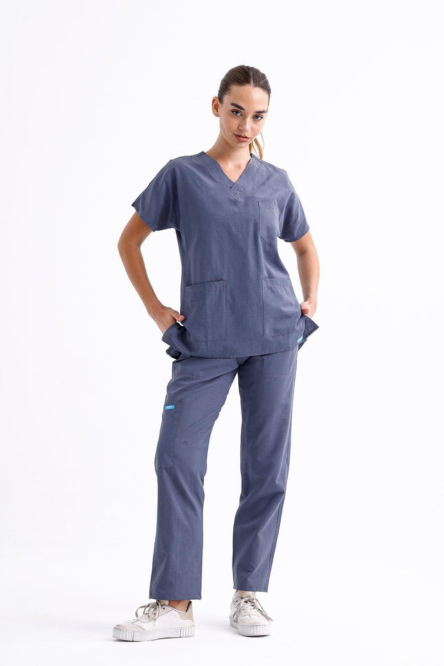 NOBBY – Unisex Basic Scrubs Takım Gri - UNIFORM MARKET , NOOBY , uniformmarkt.com