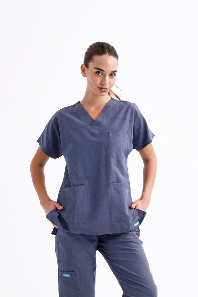 NOBBY – Unisex Basic Scrubs Takım Gri - UNIFORM MARKET , NOOBY , uniformmarkt.com