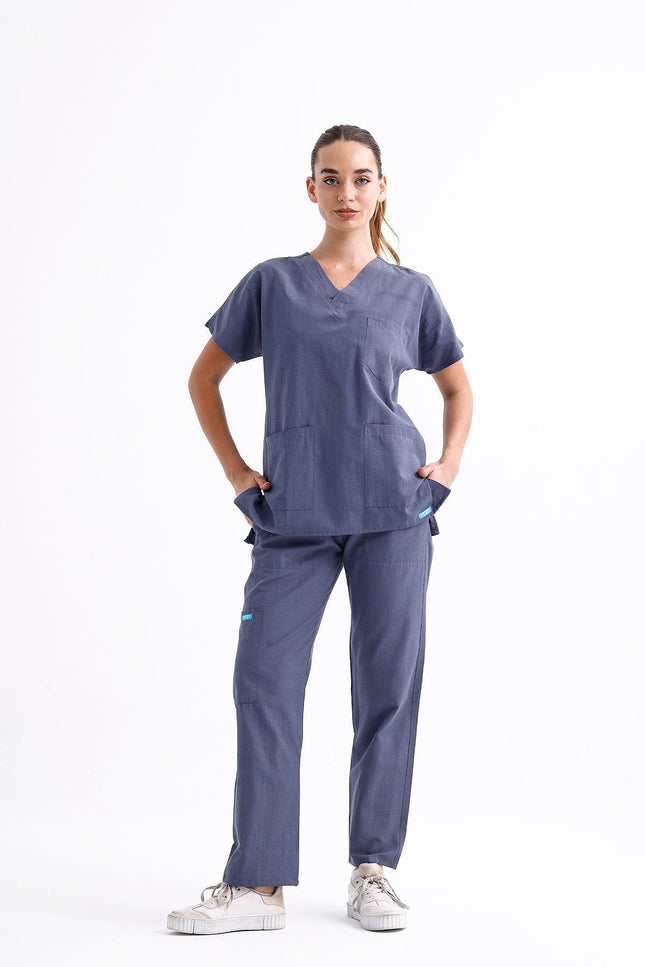 NOBBY – Unisex Basic Scrubs Takım Gri - UNIFORM MARKET , NOOBY , uniformmarkt.com