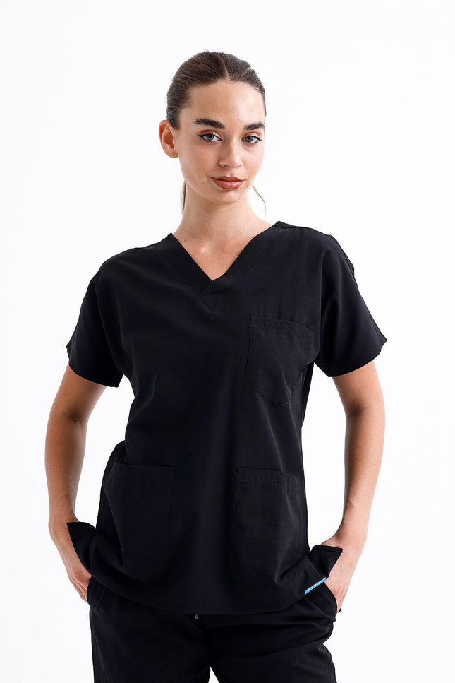 NOBBY – Unisex Basic Scrubs Takım Siyah - UNIFORM MARKET , Comfy Master , uniformmarkt.com