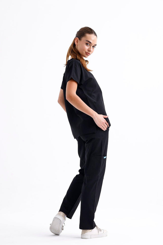 NOBBY – Unisex Basic Scrubs Takım Siyah - UNIFORM MARKET , Comfy Master , uniformmarkt.com