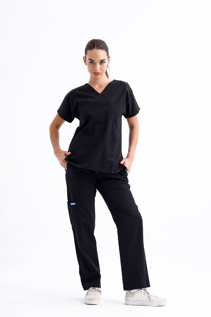 NOBBY – Unisex Basic Scrubs Takım Siyah - UNIFORM MARKET , Comfy Master , uniformmarkt.com