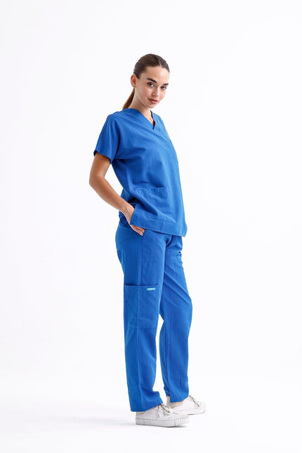 NOBBY – Unisex Basic Scrubs Takım Saks Mavi - UNIFORM MARKET , Comfy Master , uniformmarkt.com