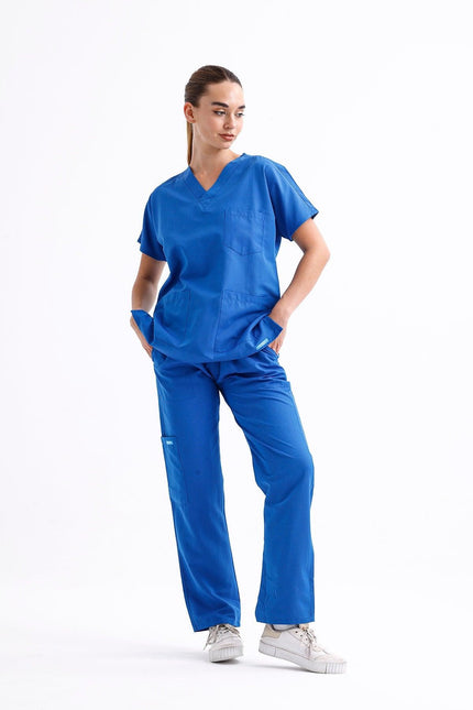 NOBBY – Unisex Basic Scrubs Takım Saks Mavi - UNIFORM MARKET , Comfy Master , uniformmarkt.com