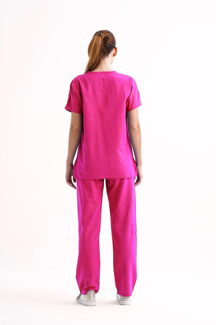 NOBBY – Unisex Basic Scrubs Takım Fuşya - UNIFORM MARKET , Comfy Master , uniformmarkt.com