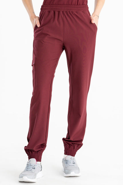 Comfy Master – Sierra Bordo Kadın Kargo Jogger Medikal Üniforma Tek Alt - UNIFORM MARKET , Comfy Master , uniformmarkt.com