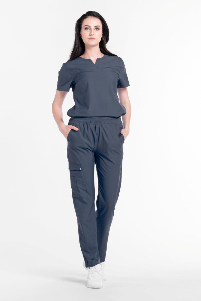 Comfy Master - Harmony Antrasit Kadın Kargo Medikal Üniforma Tek Alt - UNIFORM MARKET , Comfy Master , uniformmarkt.com