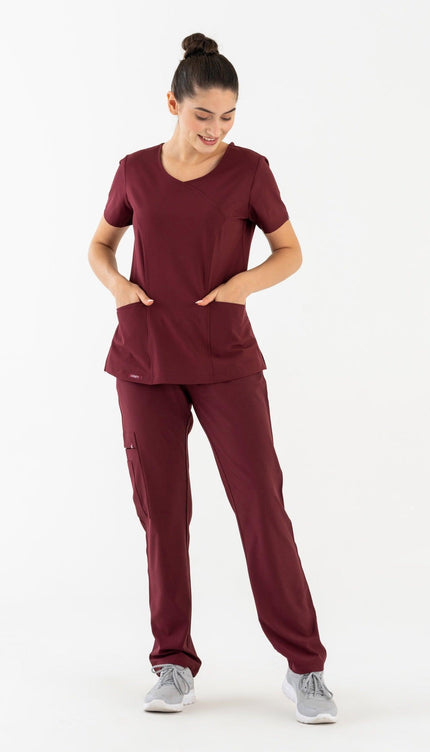 Comfy Master - Harmony Bordo Kadın Kargo Medikal Üniforma Tek Alt - UNIFORM MARKET , Comfy Master , uniformmarkt.com